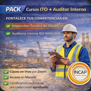 Pack Curso ITO (20 h) + Curso Auditor Interno ISO 9001 (16 h) – Online Sincrónico