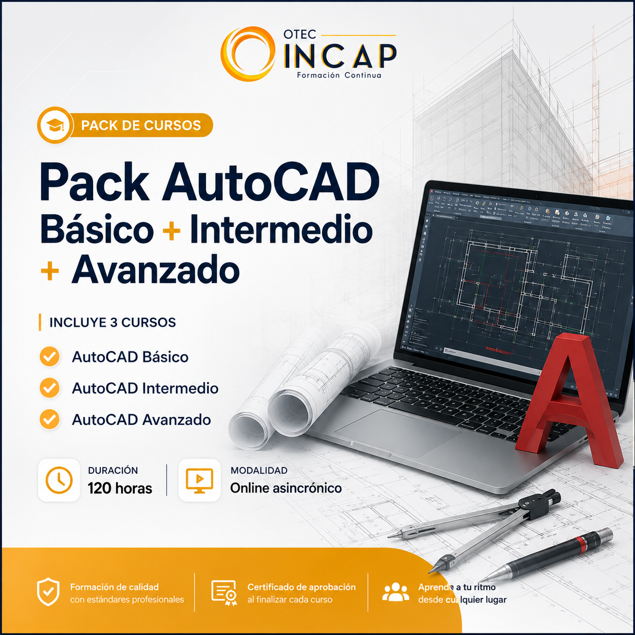 Pack AutoCAD Básico + Intermedio + Avanzado