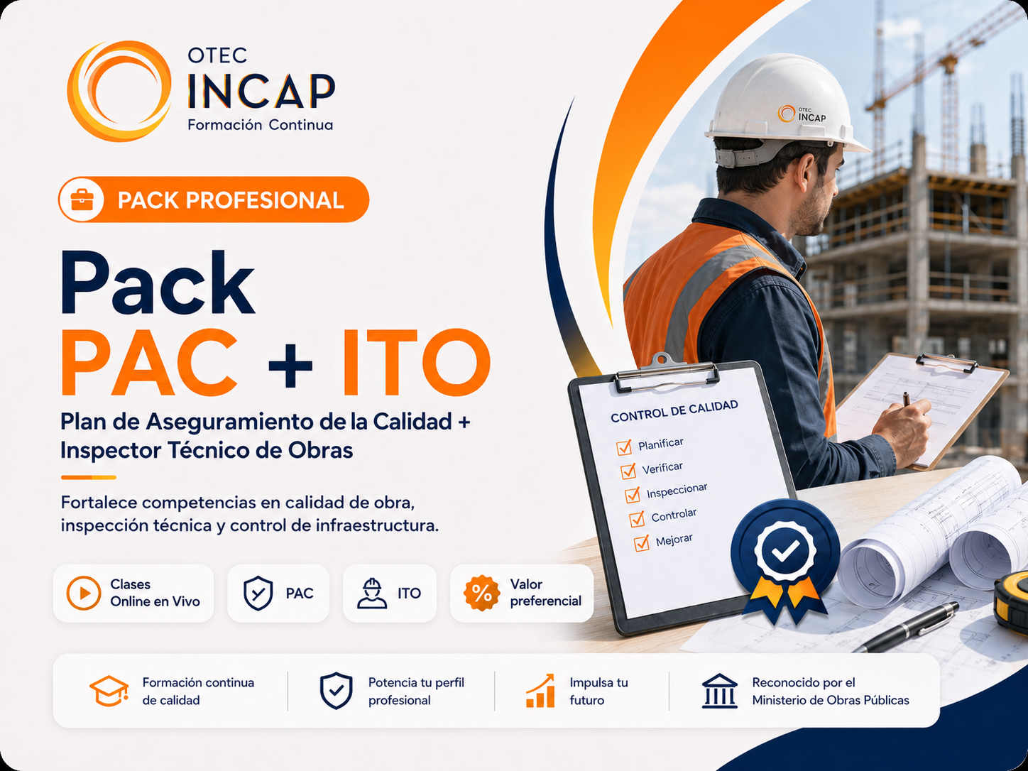 Pack Curso PAC (40 h) + Curso ITO (20 h) – Online Sincrónico